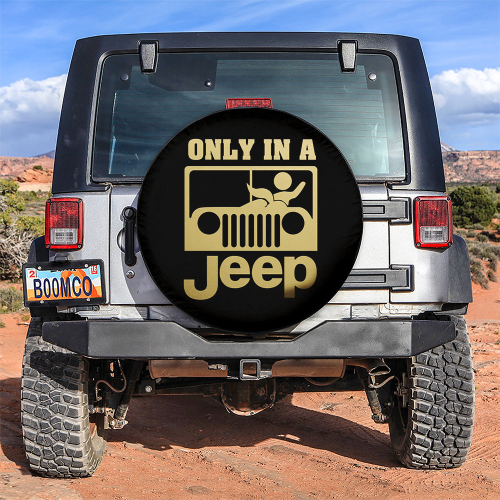 Only In A Funny Couple Inside Jeep Car Spare Tire Cover