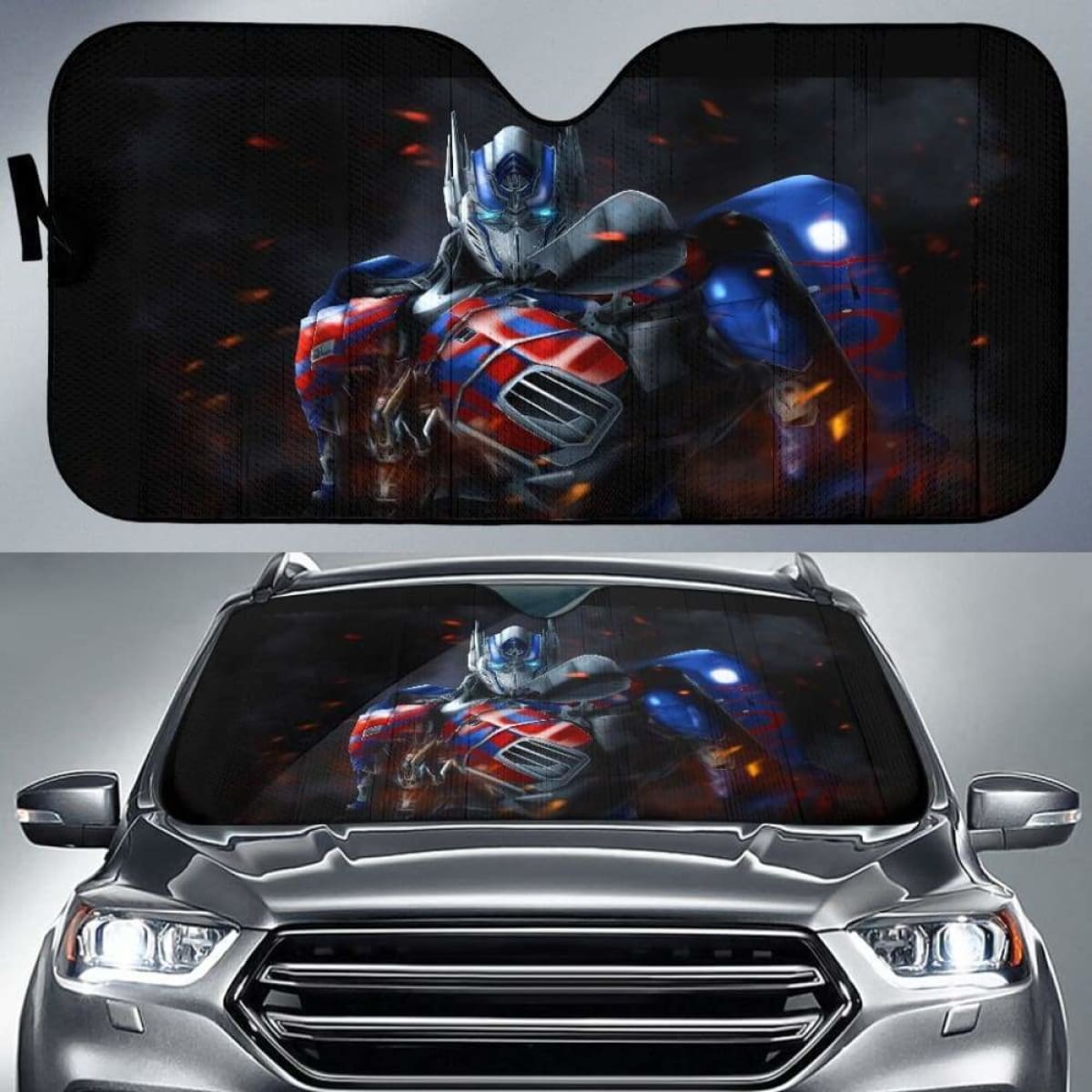 Optimus Prime Auto Sun Shades 918b Universal Fit