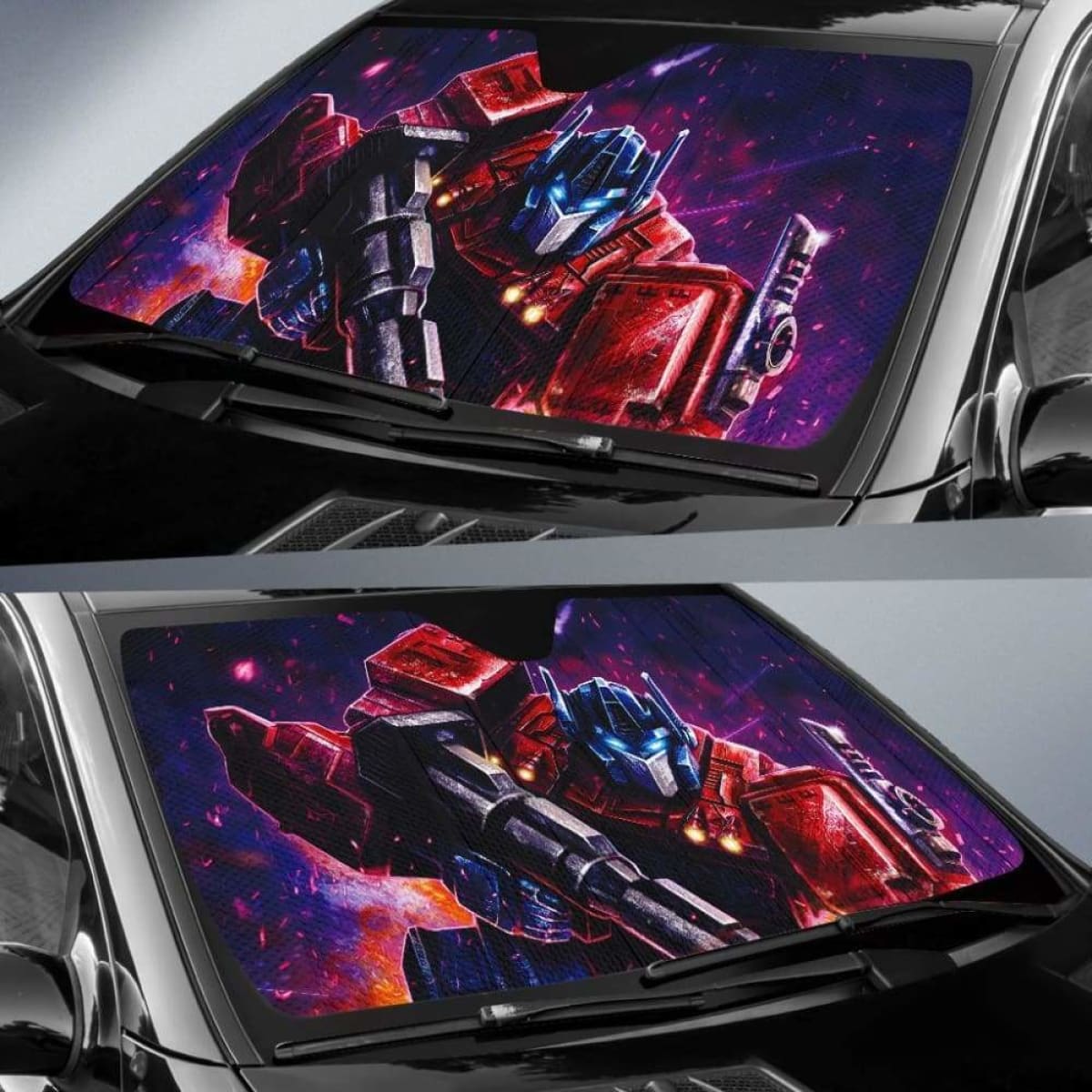 Optimus Prime Transformers Auto Sun Shades 918b Universal Fit