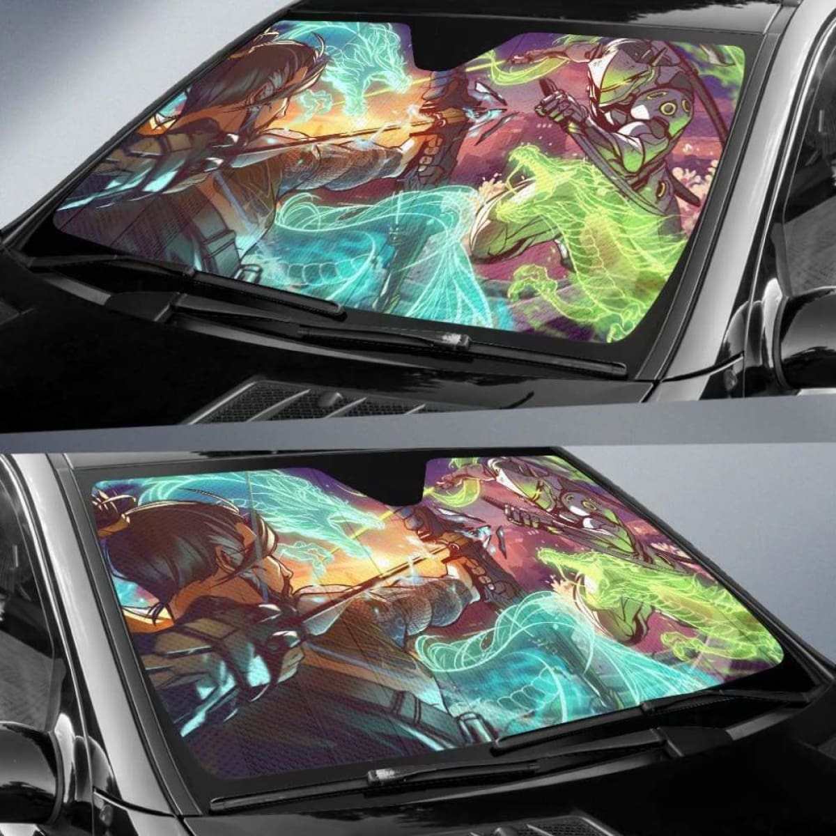 Overwatch Car Sun Shade 918b Universal Fit