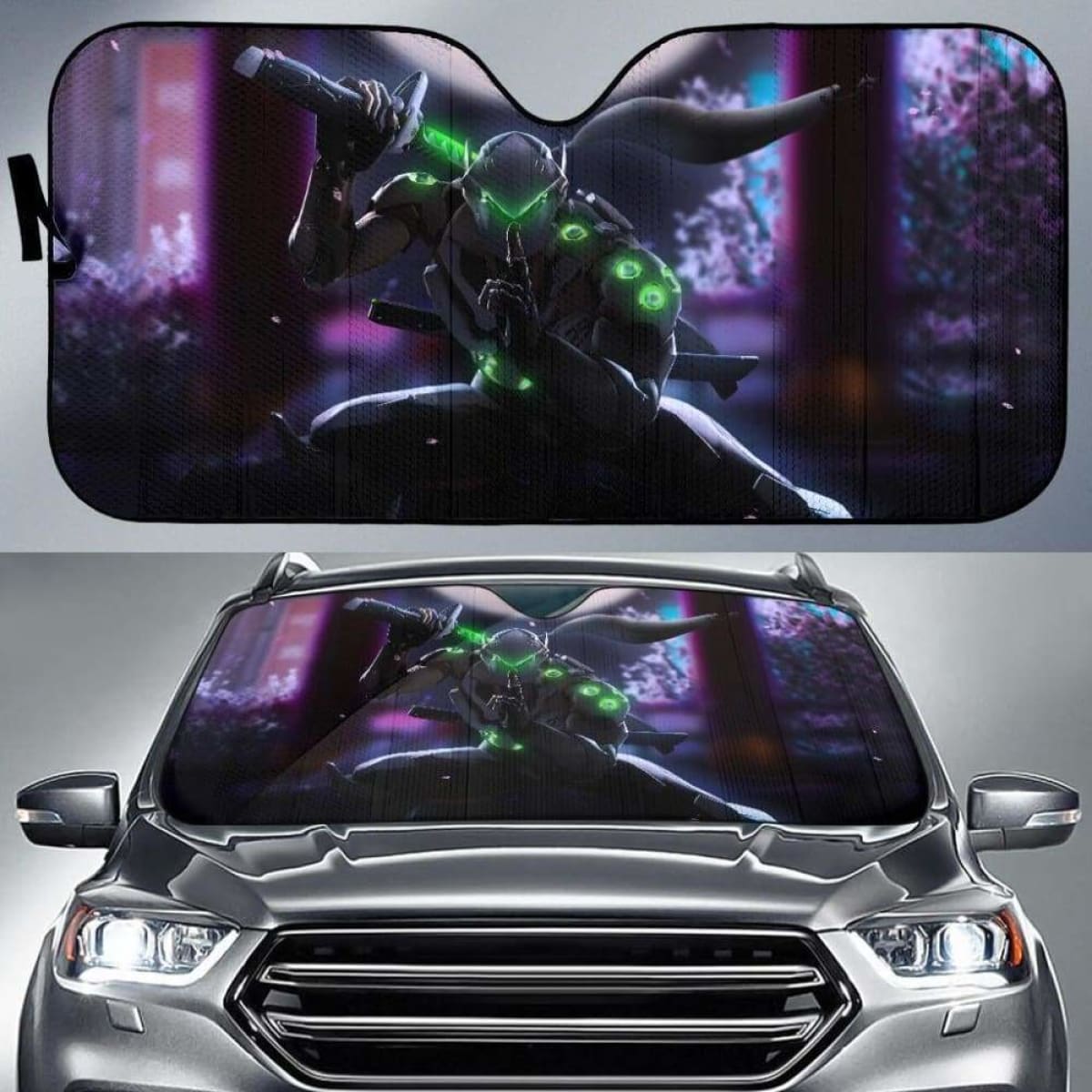 Overwatch Game Auto Sun Shade 918b Universal Fit