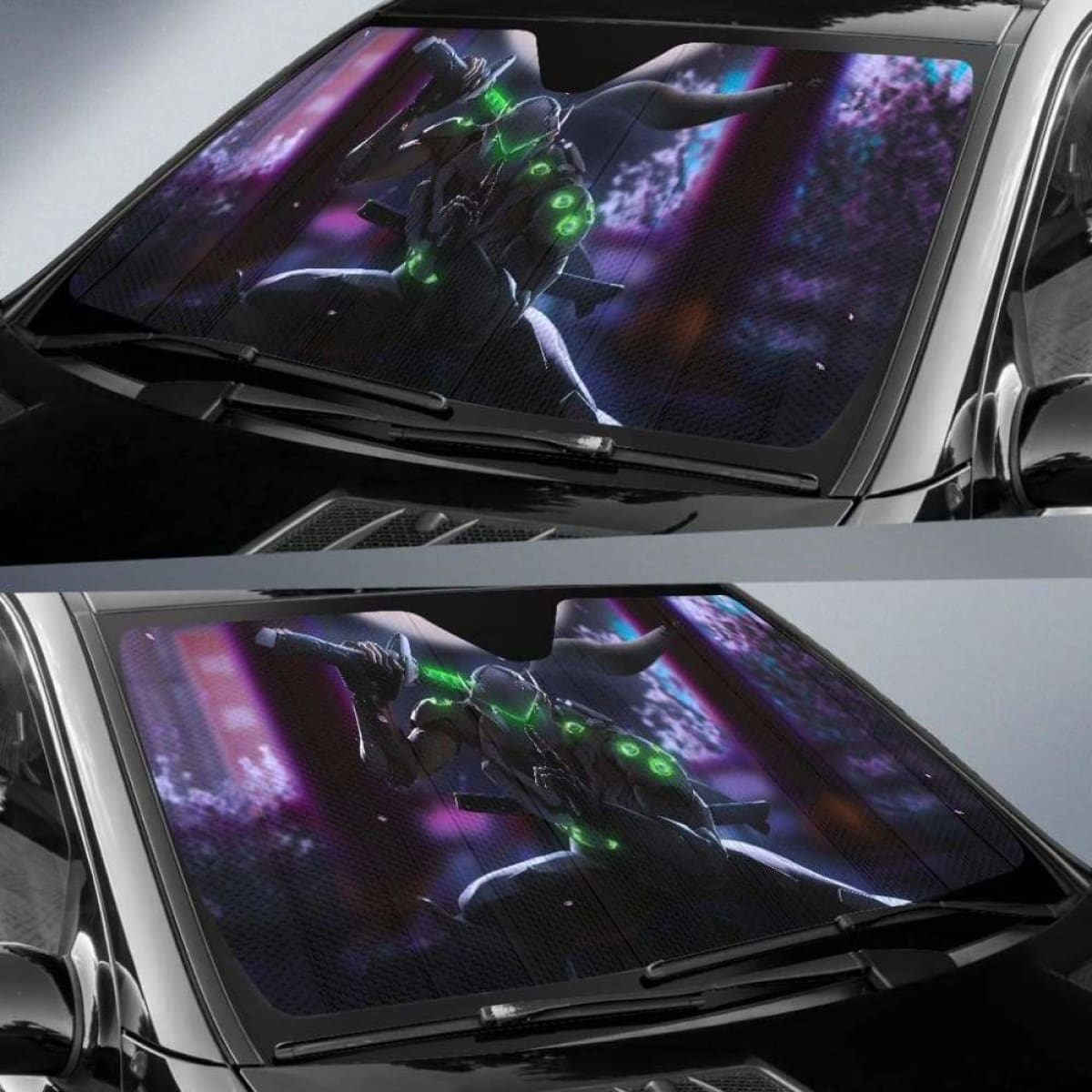 Overwatch Game Auto Sun Shade 918b Universal Fit