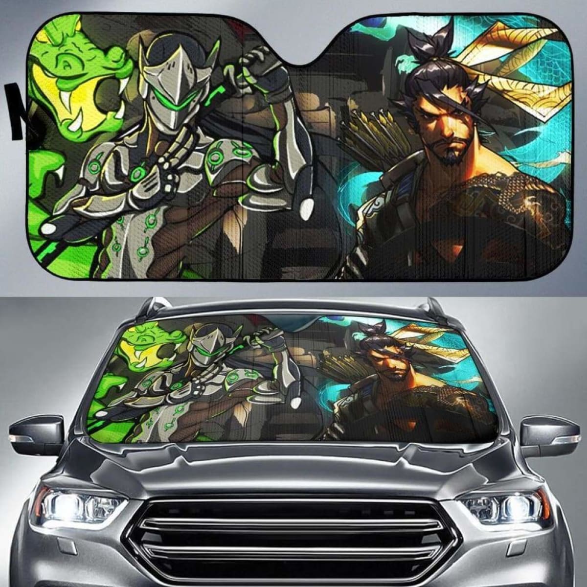 Overwatch Heroes Car Sun Shade 918b Universal Fit