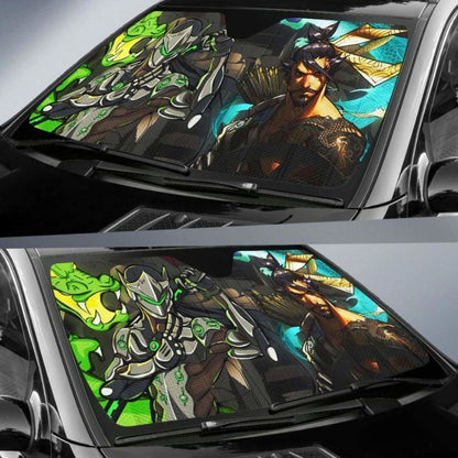 Overwatch Heroes Car Sun Shade 918b Universal Fit