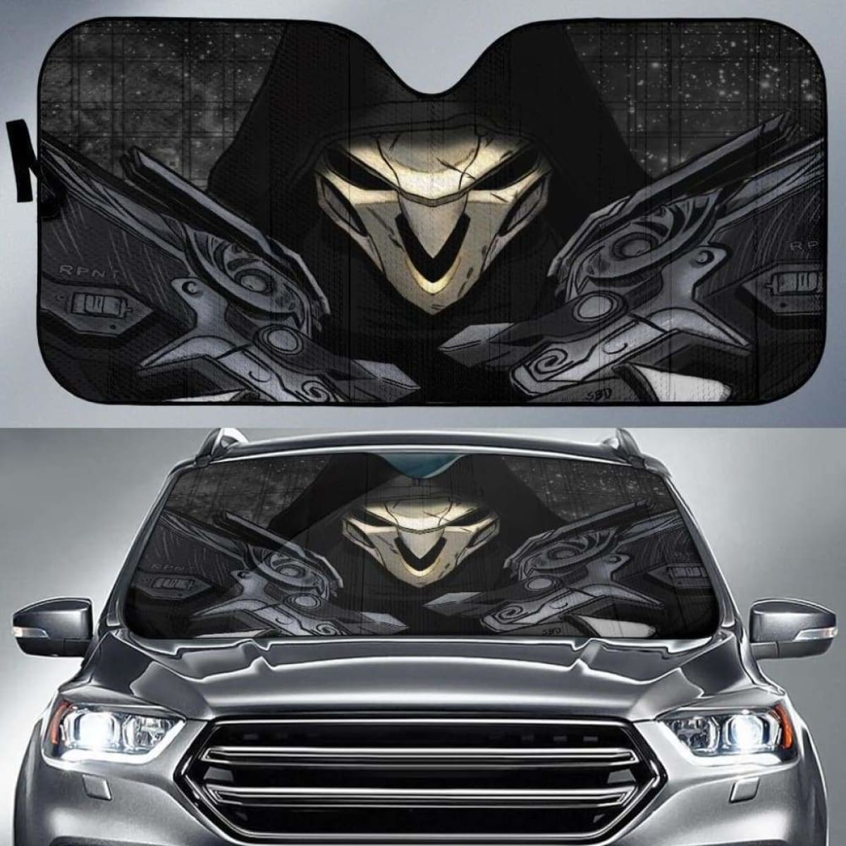 Overwatch Reaper Car Sun Shade 918b Universal Fit