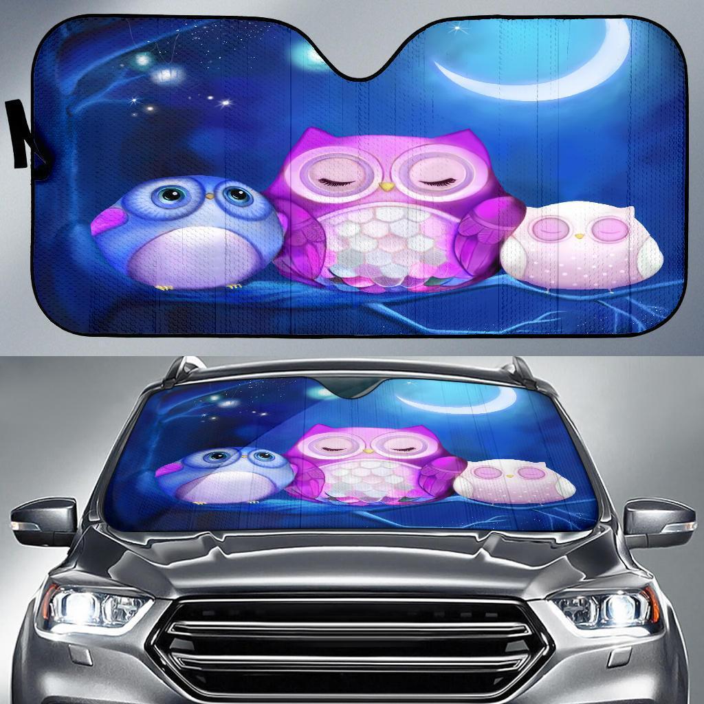 Owl Auto Sun Shades Windshield Accessories Decor Gift