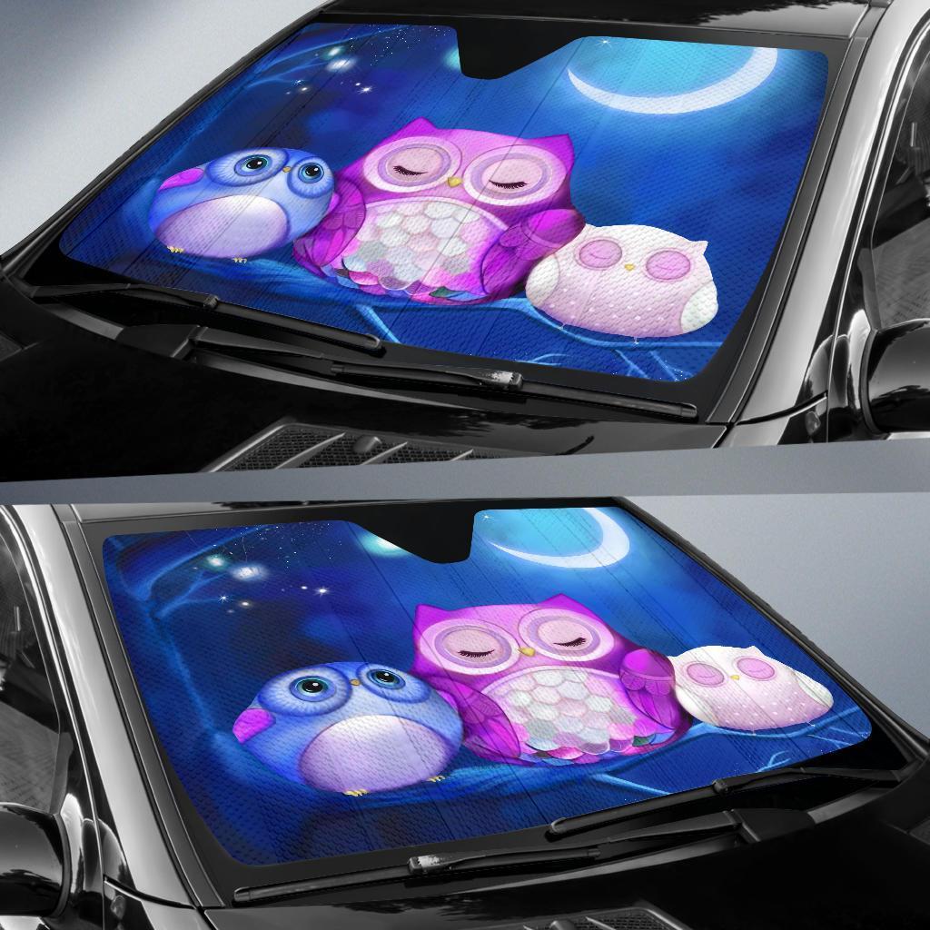 Owl Auto Sun Shades Windshield Accessories Decor Gift
