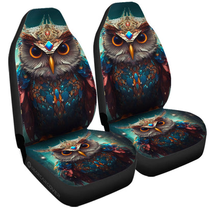 Owl Colorful Car Seat Covers Custom Car Accessories