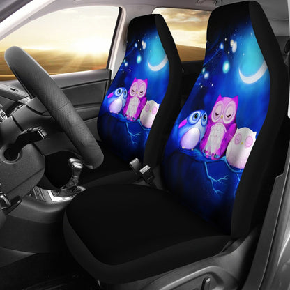 Owl Cute Night Car Seat Cover