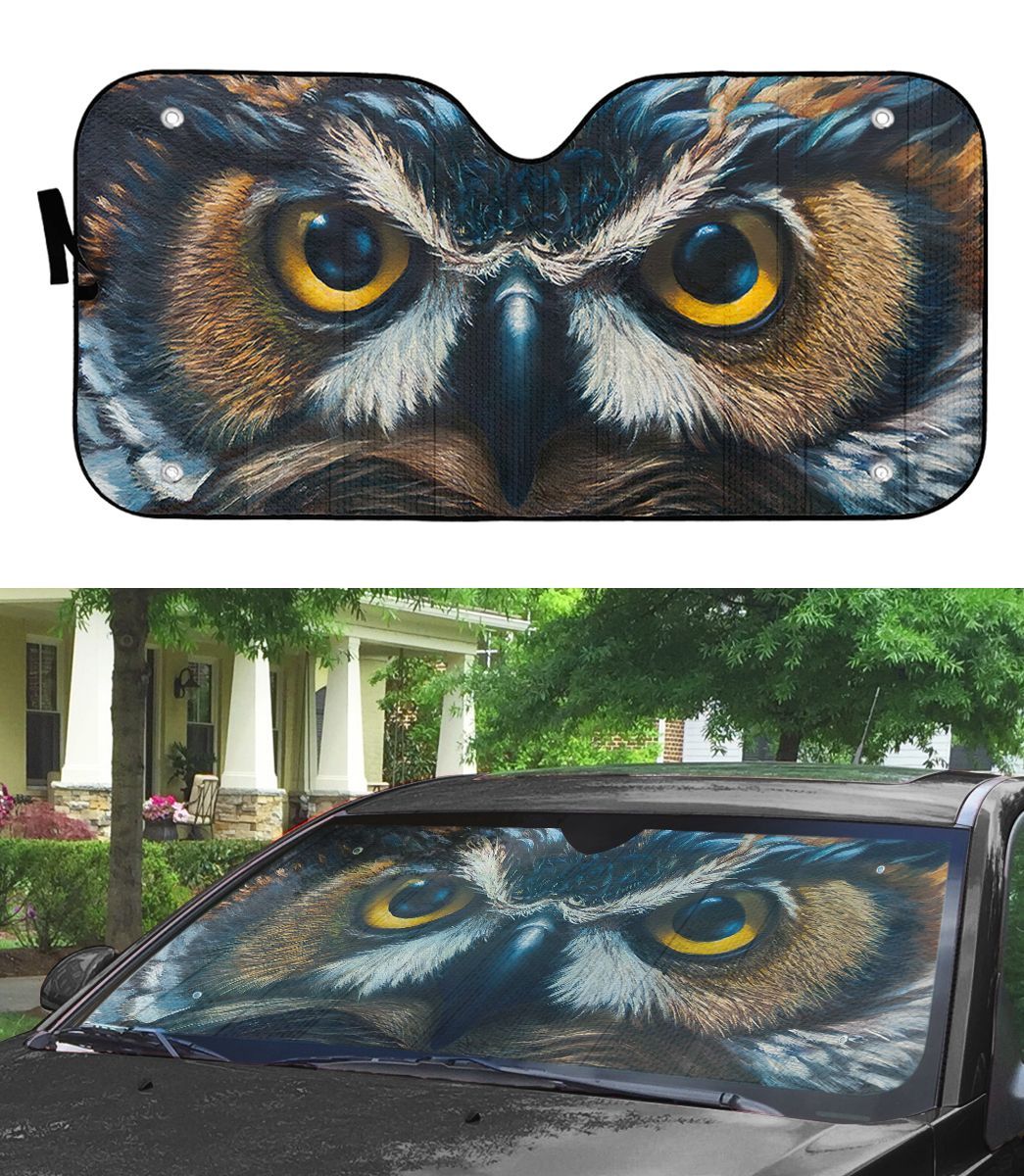 Gearhuman 3D Owl Eyes Car Sunshade