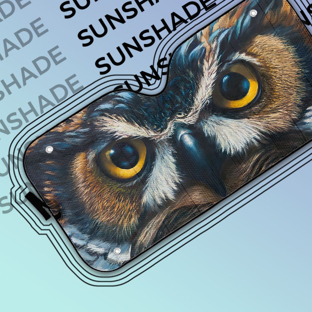 Gearhuman 3D Owl Eyes Car Sunshade