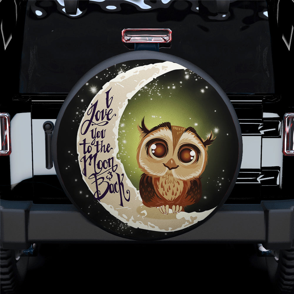 Owl Moon Cute Spare Tire Cover