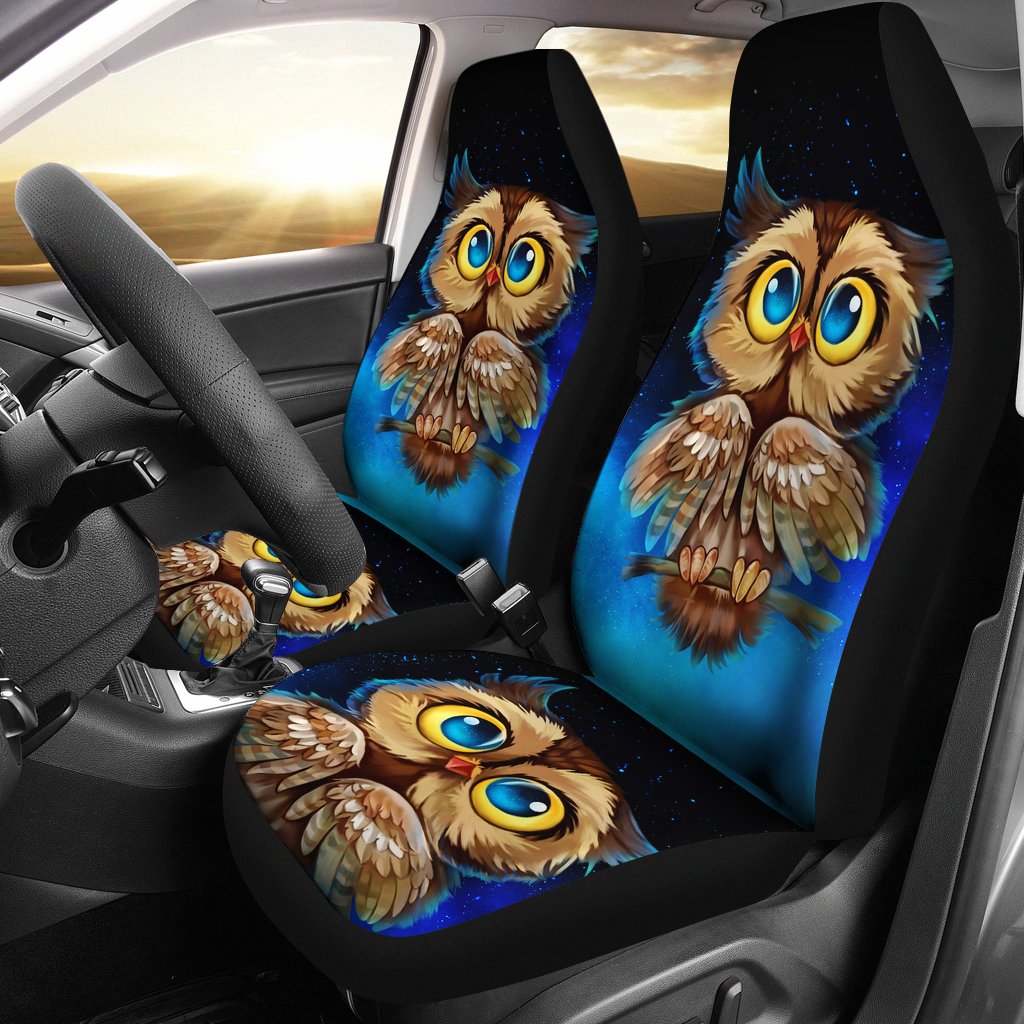 Owl Premium Custom Car Seat Covers 6 Car Decor Car Protector
