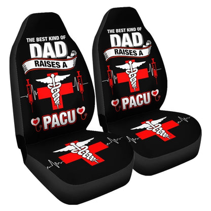 PACU Nurse Car Seat Covers Custom The Best Kind Of Dad Raises A Nurse Car Accessories Meaningful Gifts