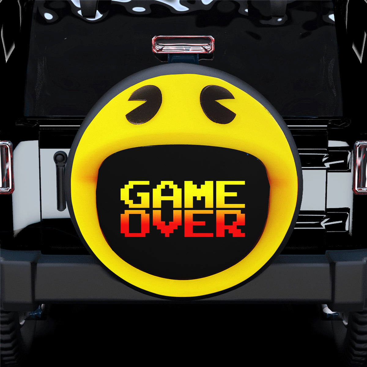 Pacman Game Over Spare Tire Cover