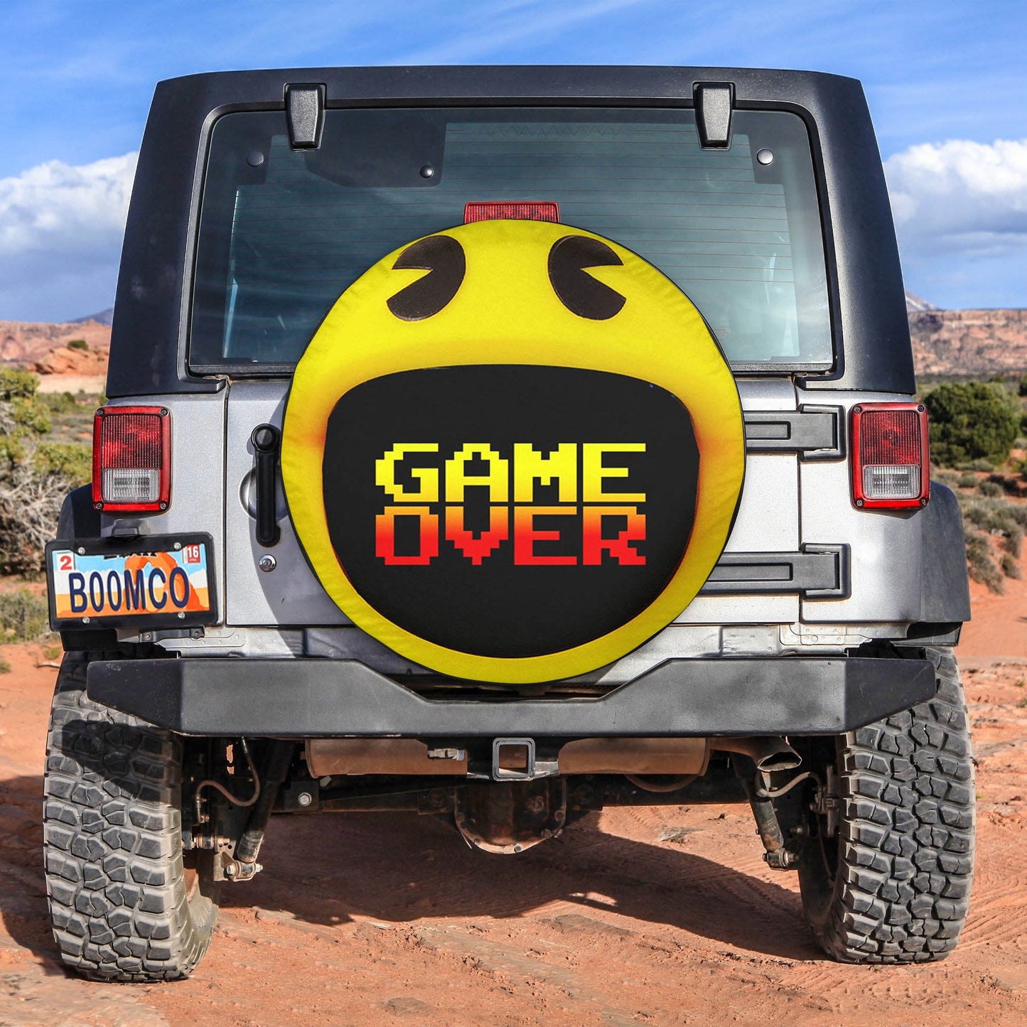 Pacman Game Over Spare Tire Cover