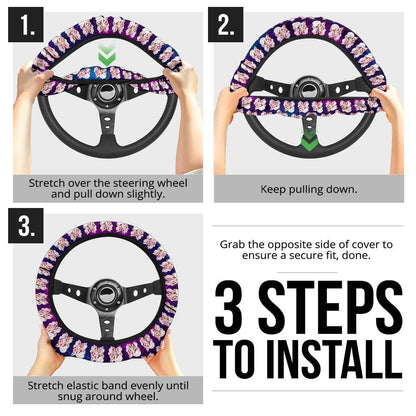 Palkia Anime Custom Car Steering Wheel Cover