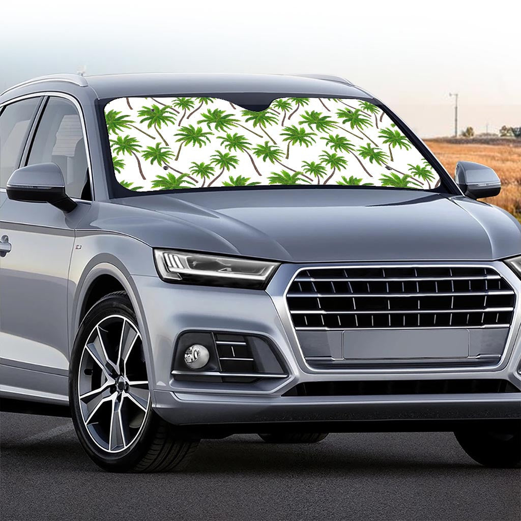 Palm Tree Pattern Print Car Windshield Sun Shade