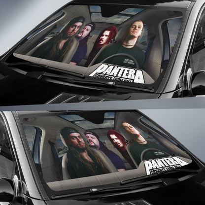 Pantera Car Sun Shade Rock Band Sun Visor Fan Gift Universal Fit 174503