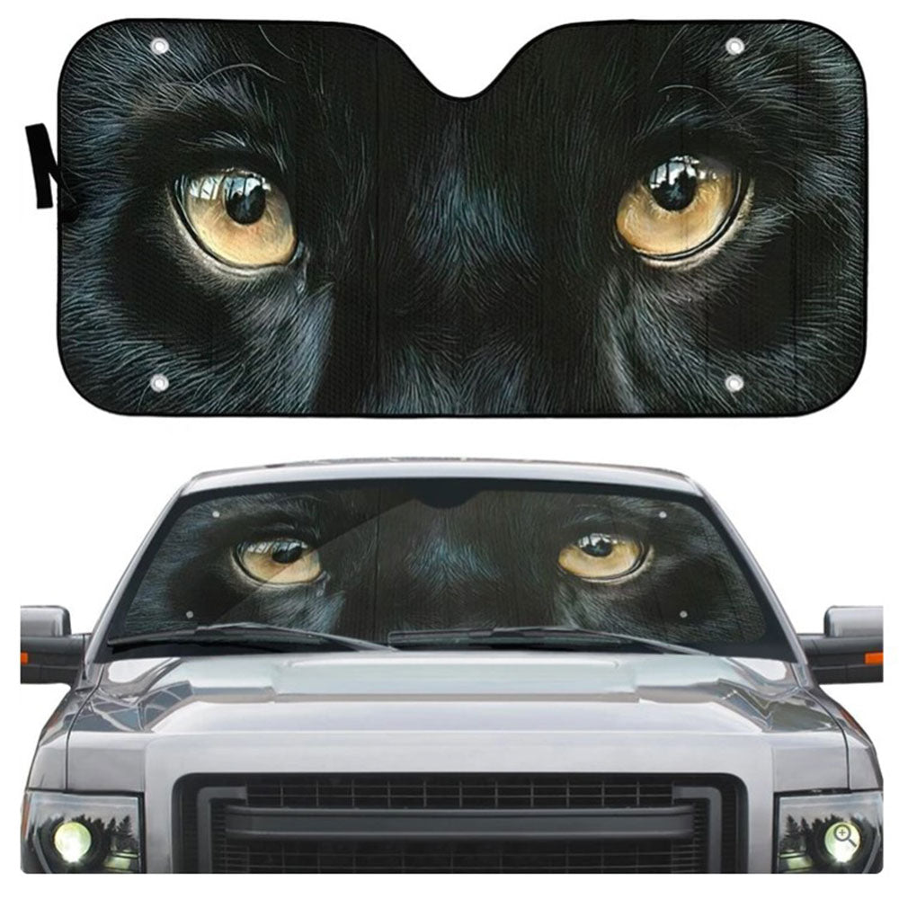 Panther Eyes Car Auto Sun Shades Windshield Accessories Decor Gift