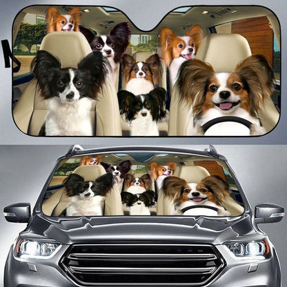 Papillon Car All Over Printed 3D Sun Shade