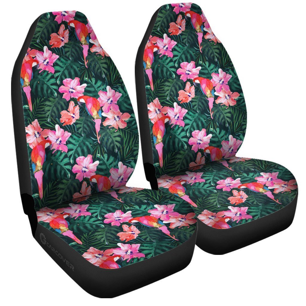 Parrot Car Seat Covers Custom Hawaiian Tropical Car Accessories