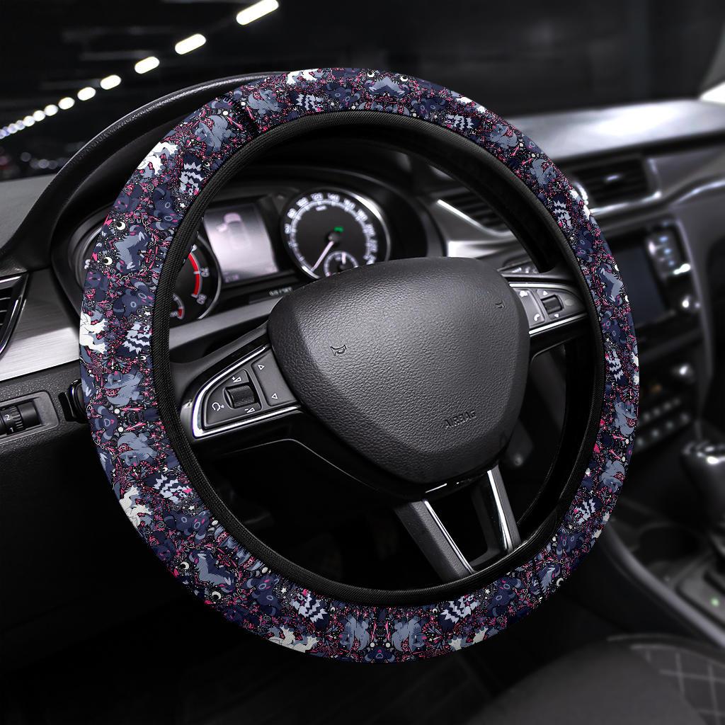 Pattern Black Luxury Car Steering Wheel Cover