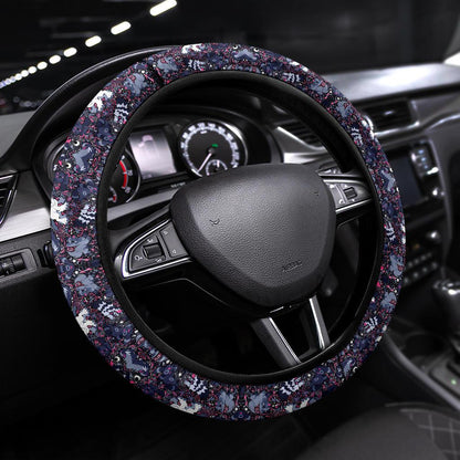 Pattern Black Luxury Car Steering Wheel Cover
