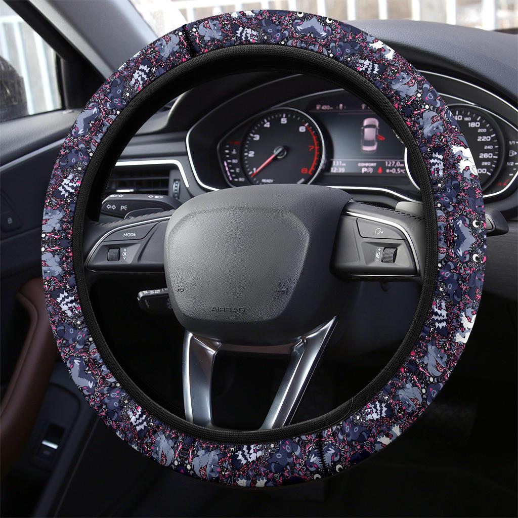 Pattern Black Luxury Car Steering Wheel Cover
