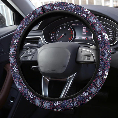 Pattern Black Luxury Car Steering Wheel Cover