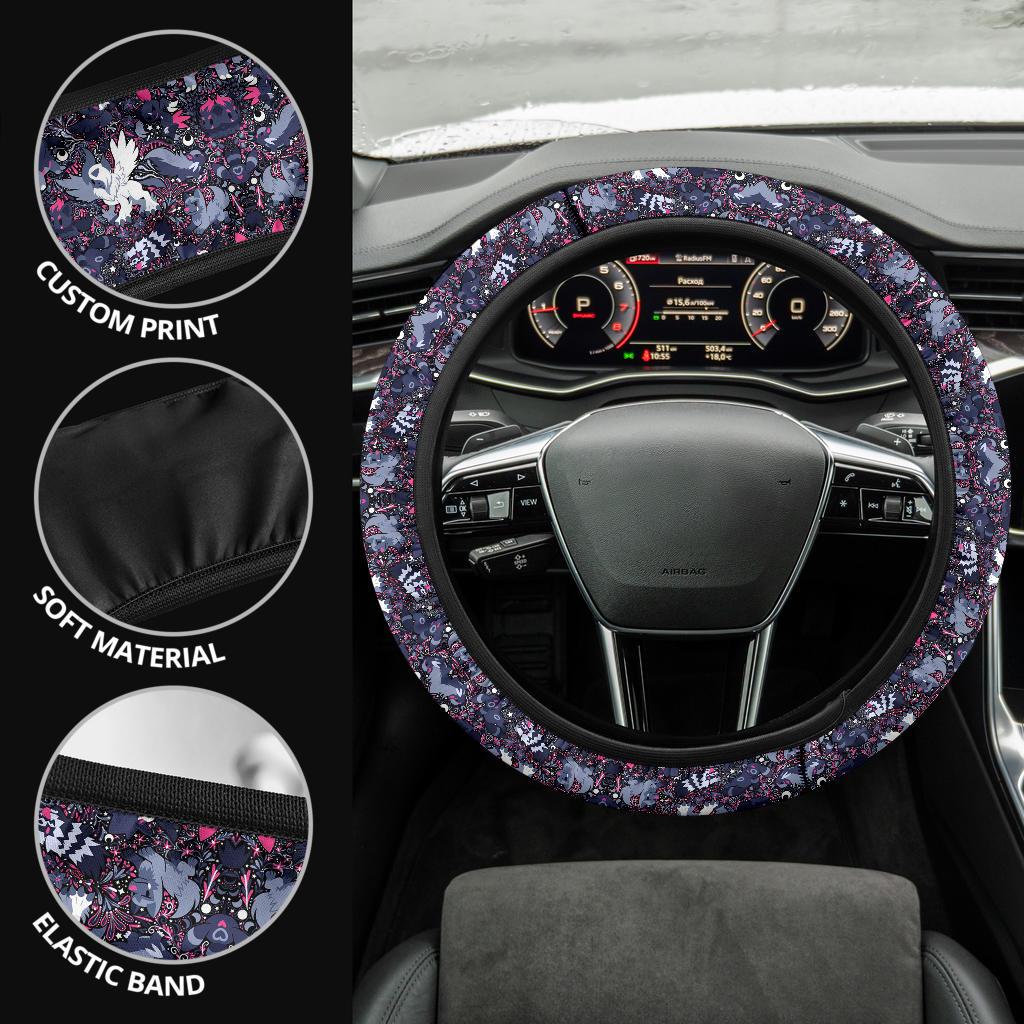 Pattern Black Luxury Car Steering Wheel Cover