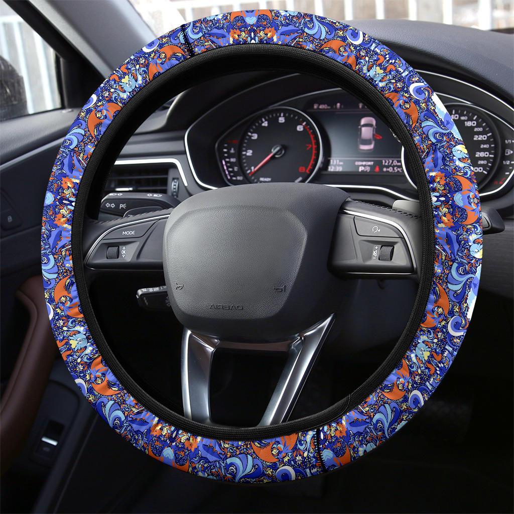 Pattern Dragon Car Steering Wheel Cover 1