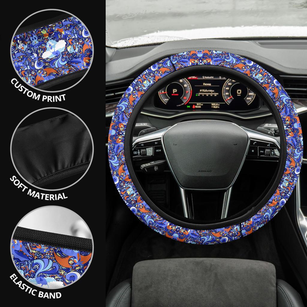 Pattern Dragon Car Steering Wheel Cover 1