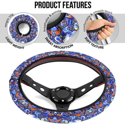 Pattern Dragon Car Steering Wheel Cover 1