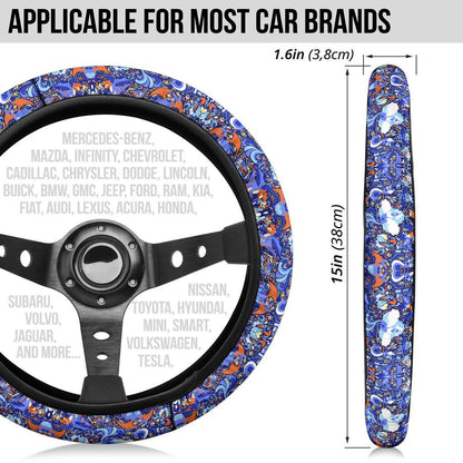 Pattern Dragon Car Steering Wheel Cover 1