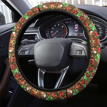 Pattern Forest Car Steering Wheel Cover