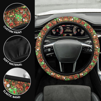 Pattern Forest Car Steering Wheel Cover