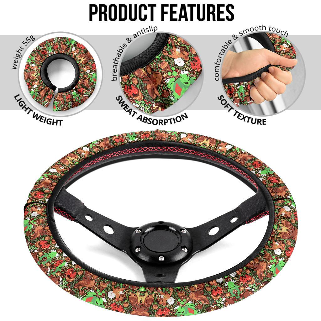 Pattern Forest Car Steering Wheel Cover