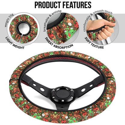 Pattern Forest Car Steering Wheel Cover
