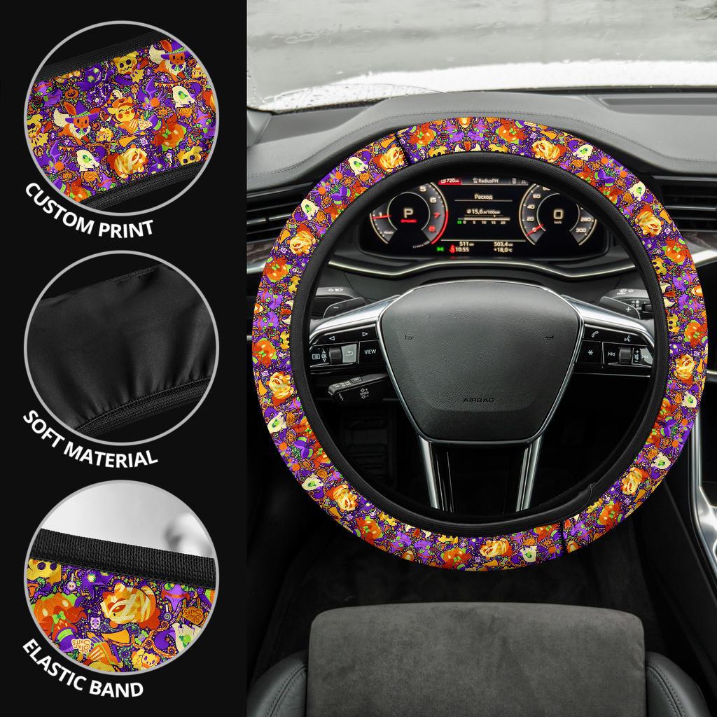 Pattern Halloween Car Steering Wheel Cover