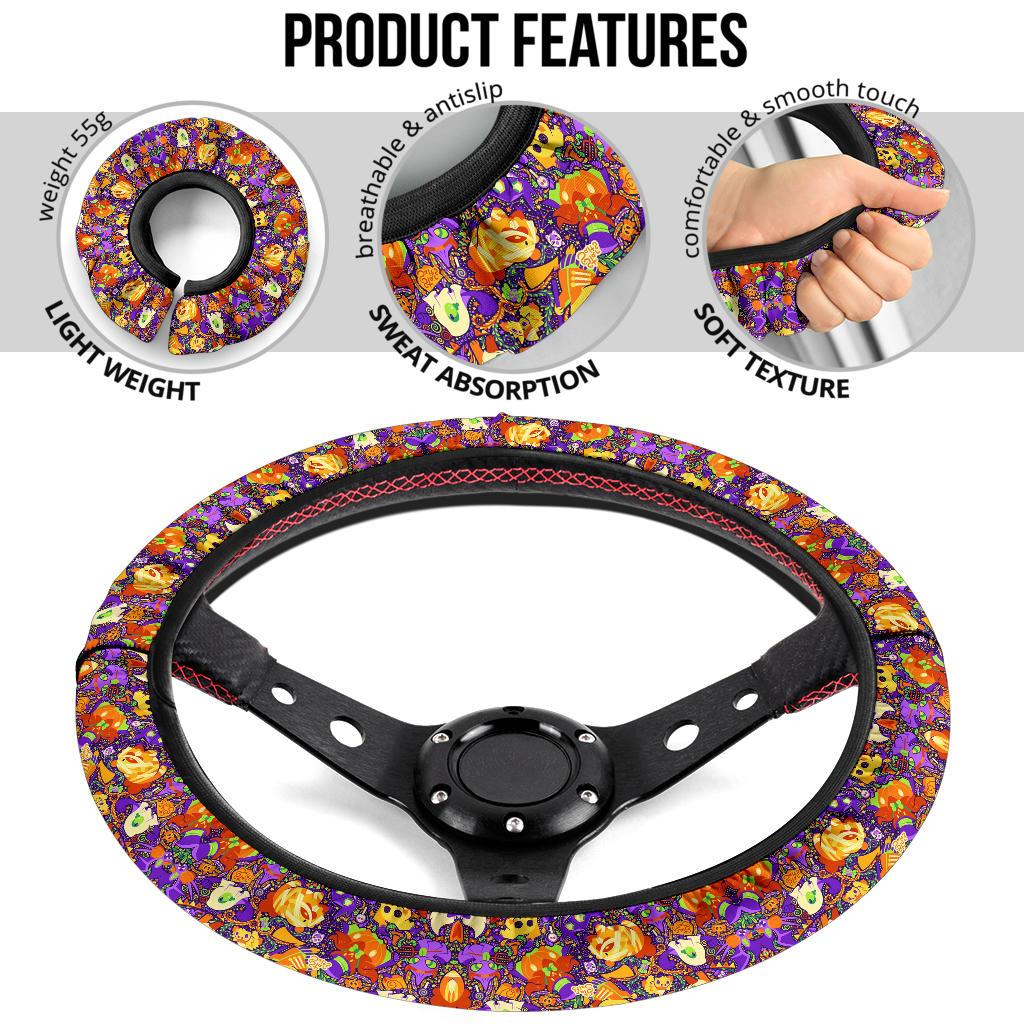 Pattern Halloween Car Steering Wheel Cover