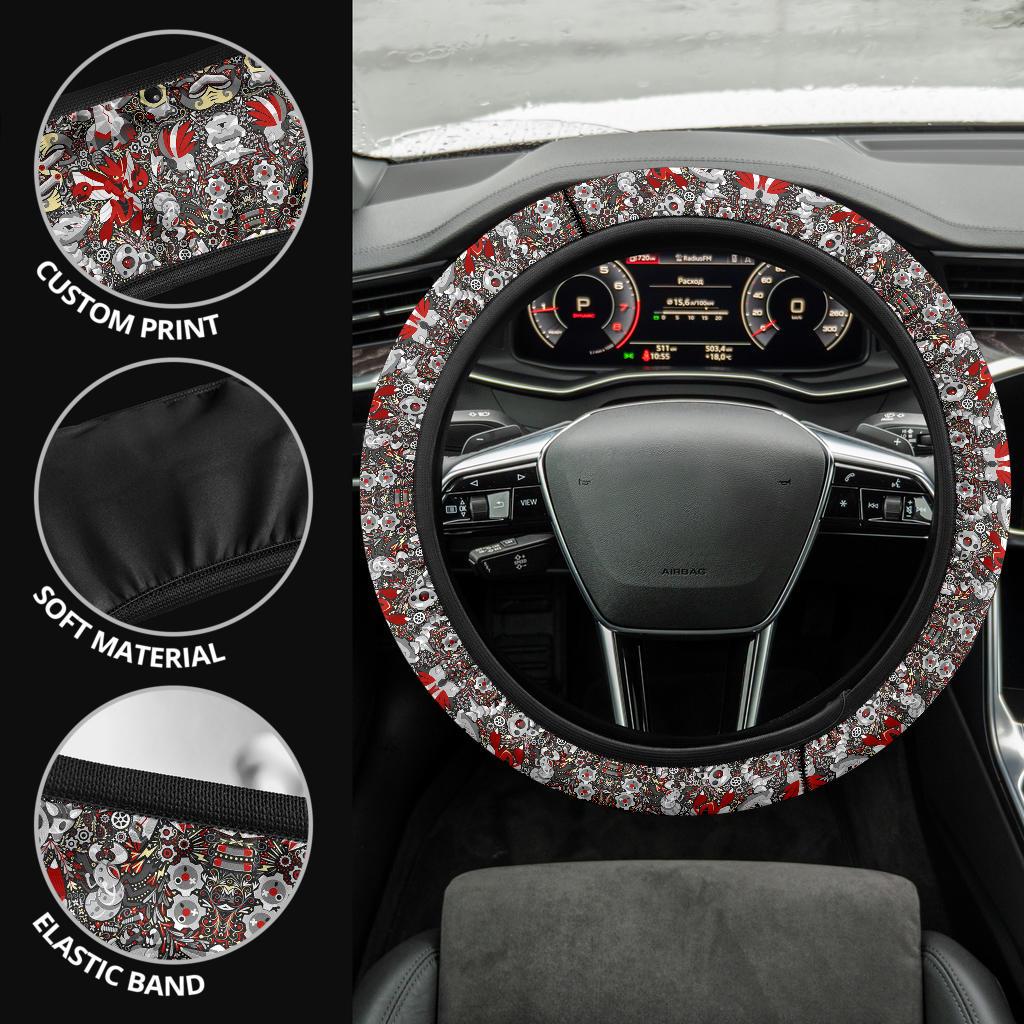 Pattern Rock Car Steering Wheel Cover