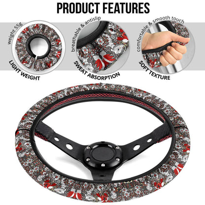 Pattern Rock Car Steering Wheel Cover