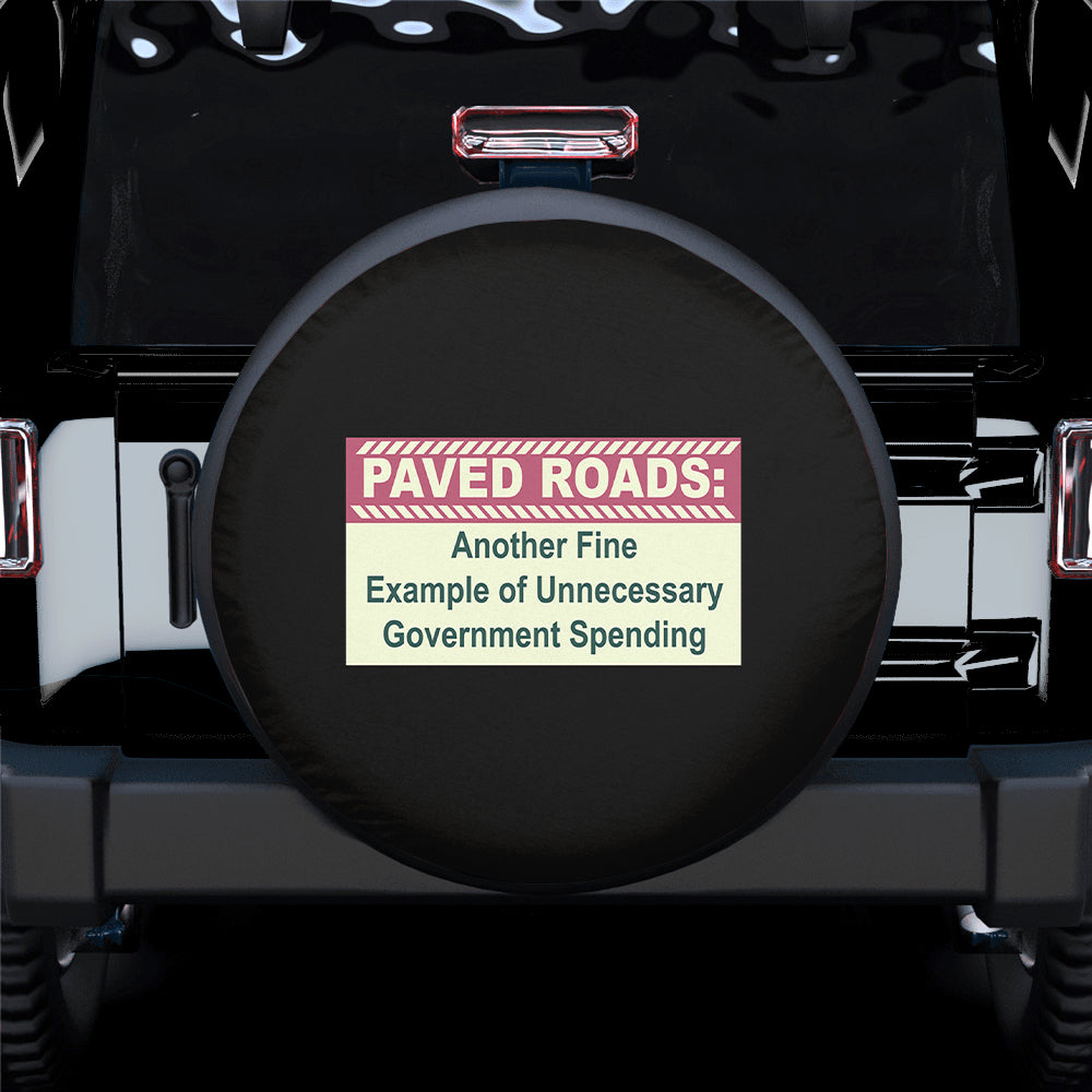 Paved Roads Funny Spare Tire Cover