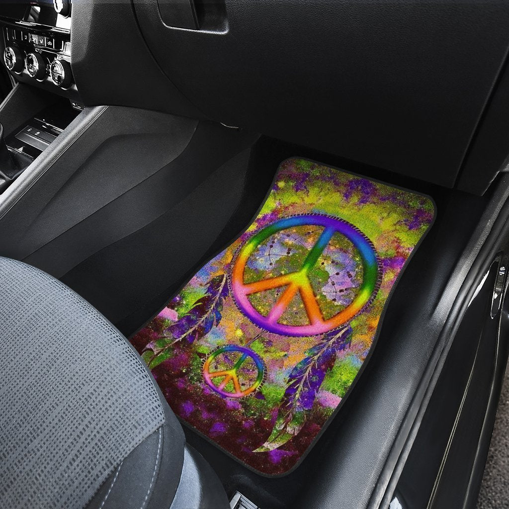 Peace Car Floor Mats Custom Dreamcatcher Beautiful Car Accessories