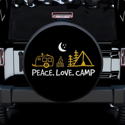 Peace Love Camp Jeep Car Spare Tire Cover