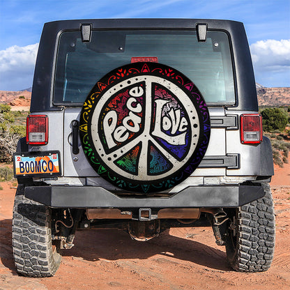 Peace Love Jeep Car Spare Tire Cover