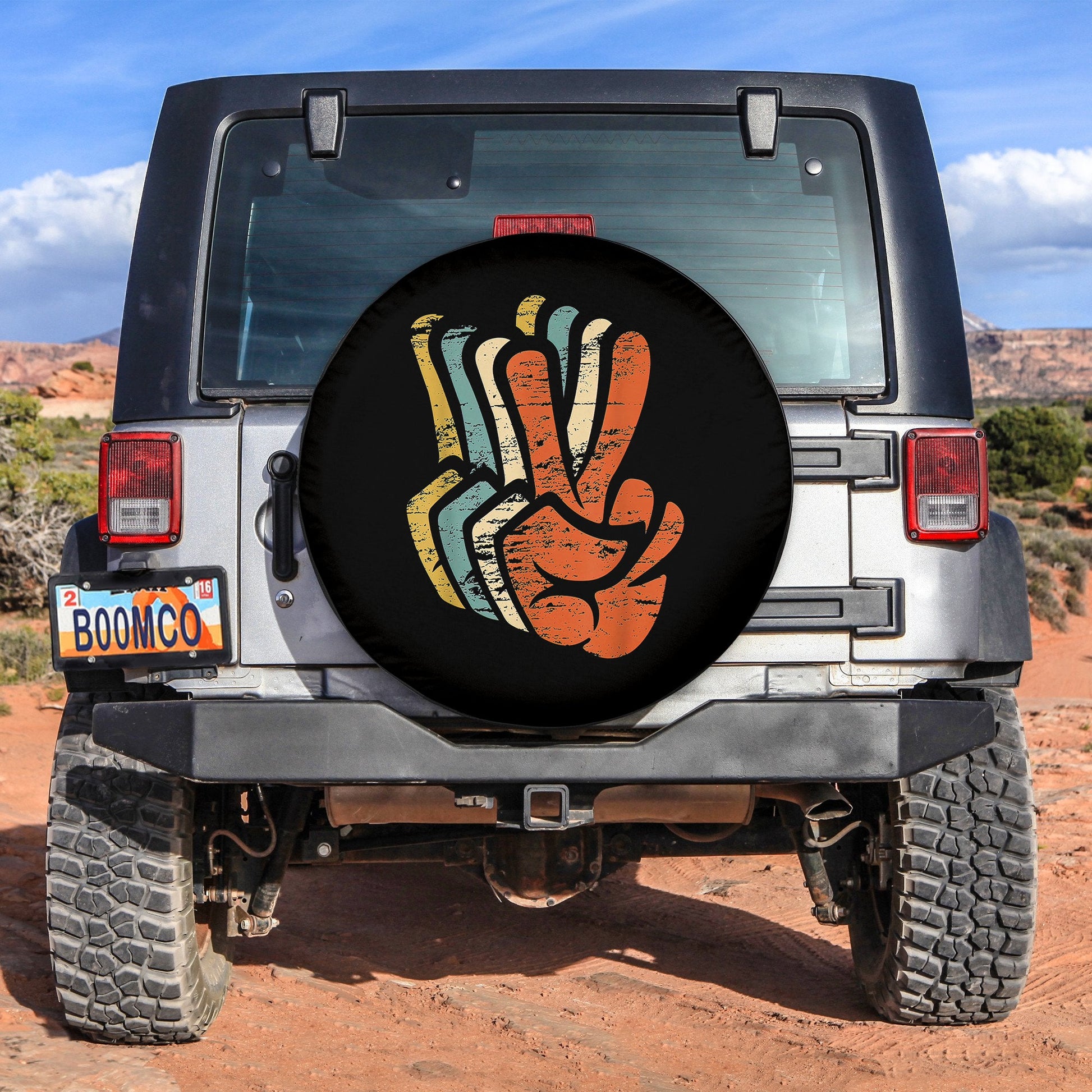 Peace Sign Spare Tire Cover
