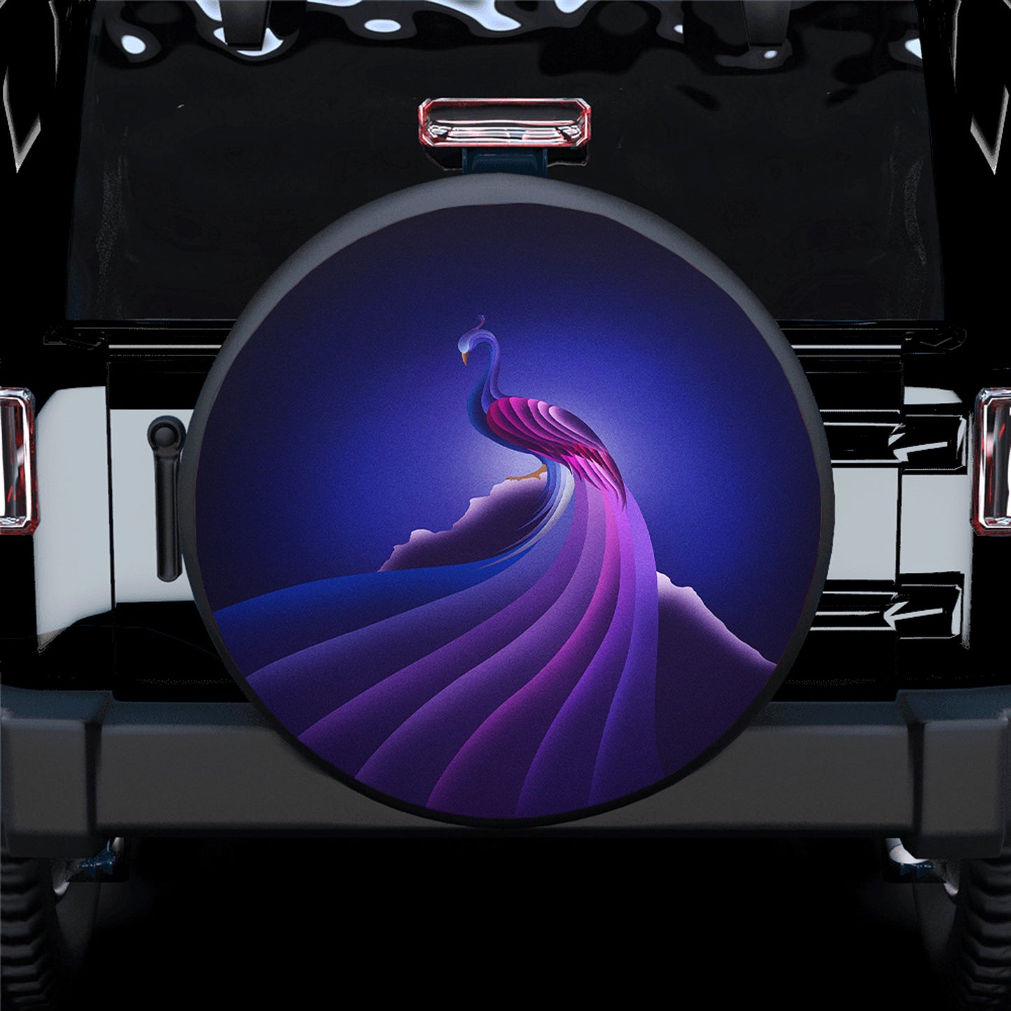Peacock Spare Tire Cover