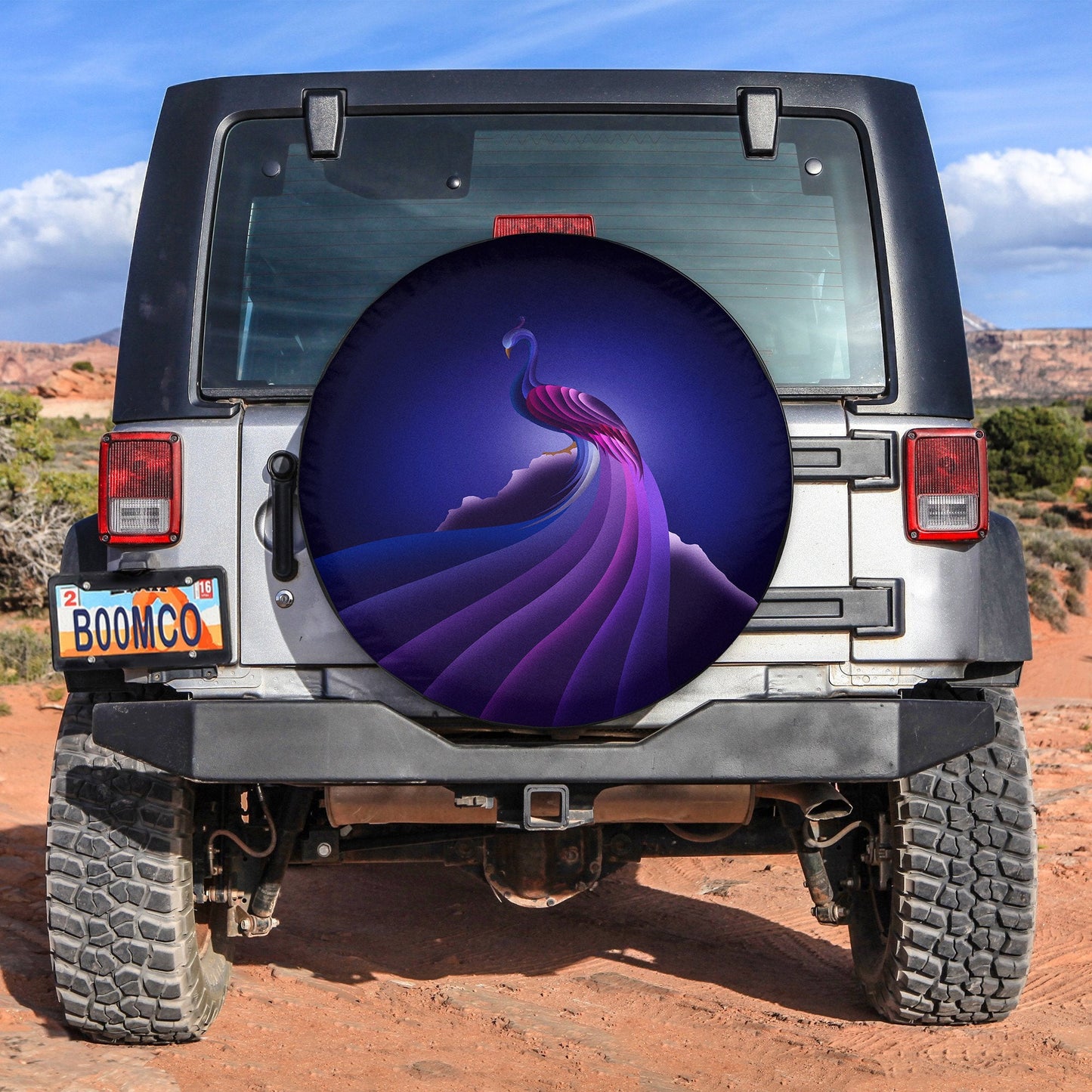 Peacock Spare Tire Cover